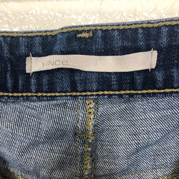 Vince Cutoff Distressed Denim Shorts - Picture 6 of 8